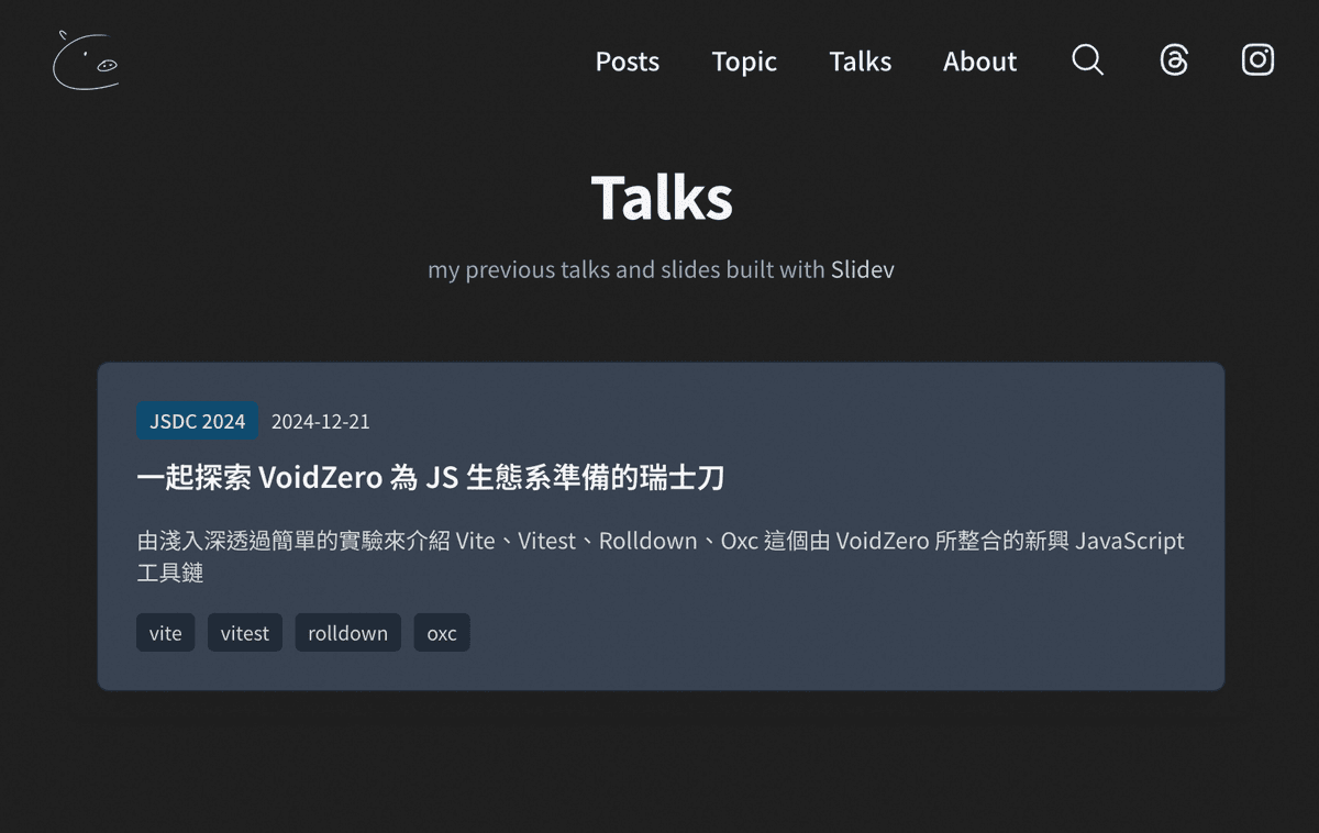 blog talks page